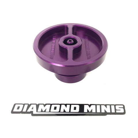 Diamond Minis Flush Finish Billet fuel cap