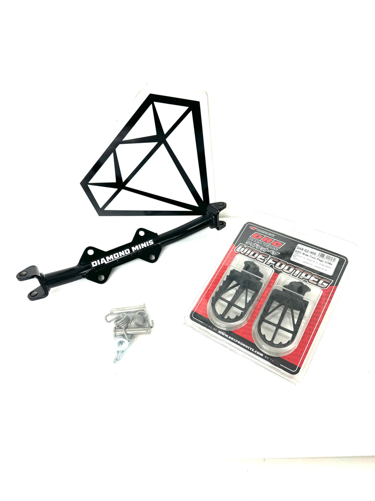 CRF110 HD Foot Peg mount Diamond Minis